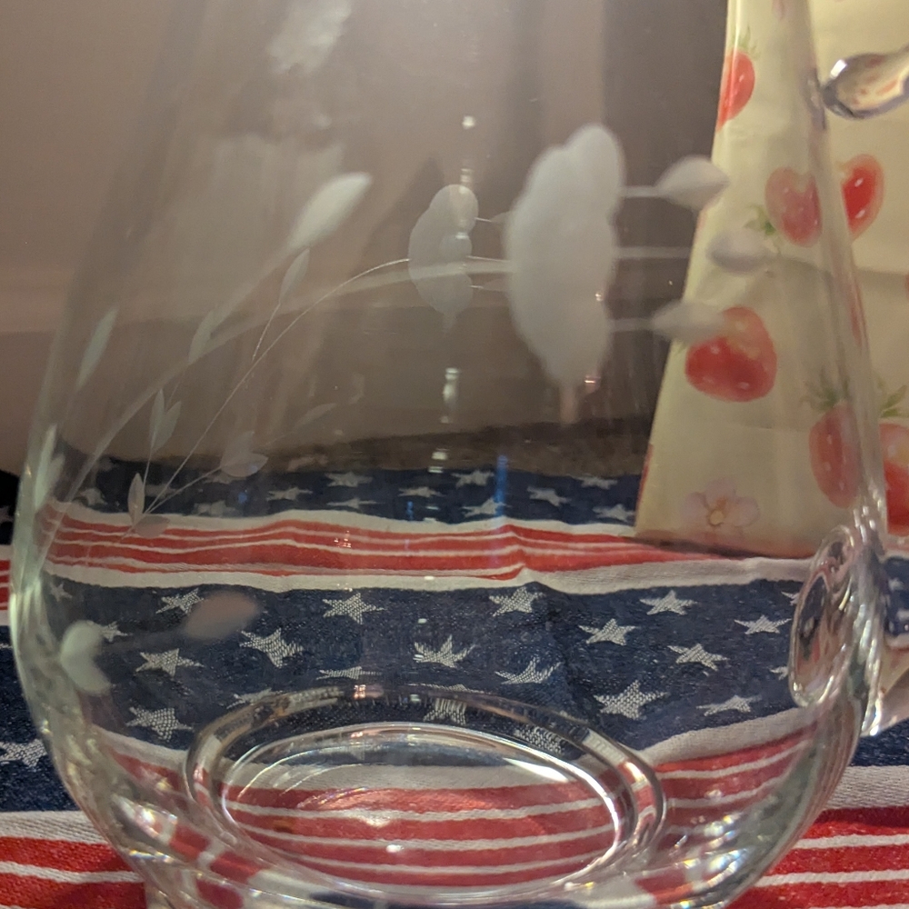 Princess House Heritage Handblown Beverage Server #459 Vintage - Picture 3 of 11